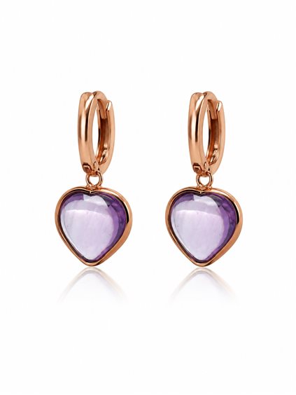 Orecchini Cianfrone Gioielli Donna in Oro Ametista OROR-114-198 - OROR-114-198
